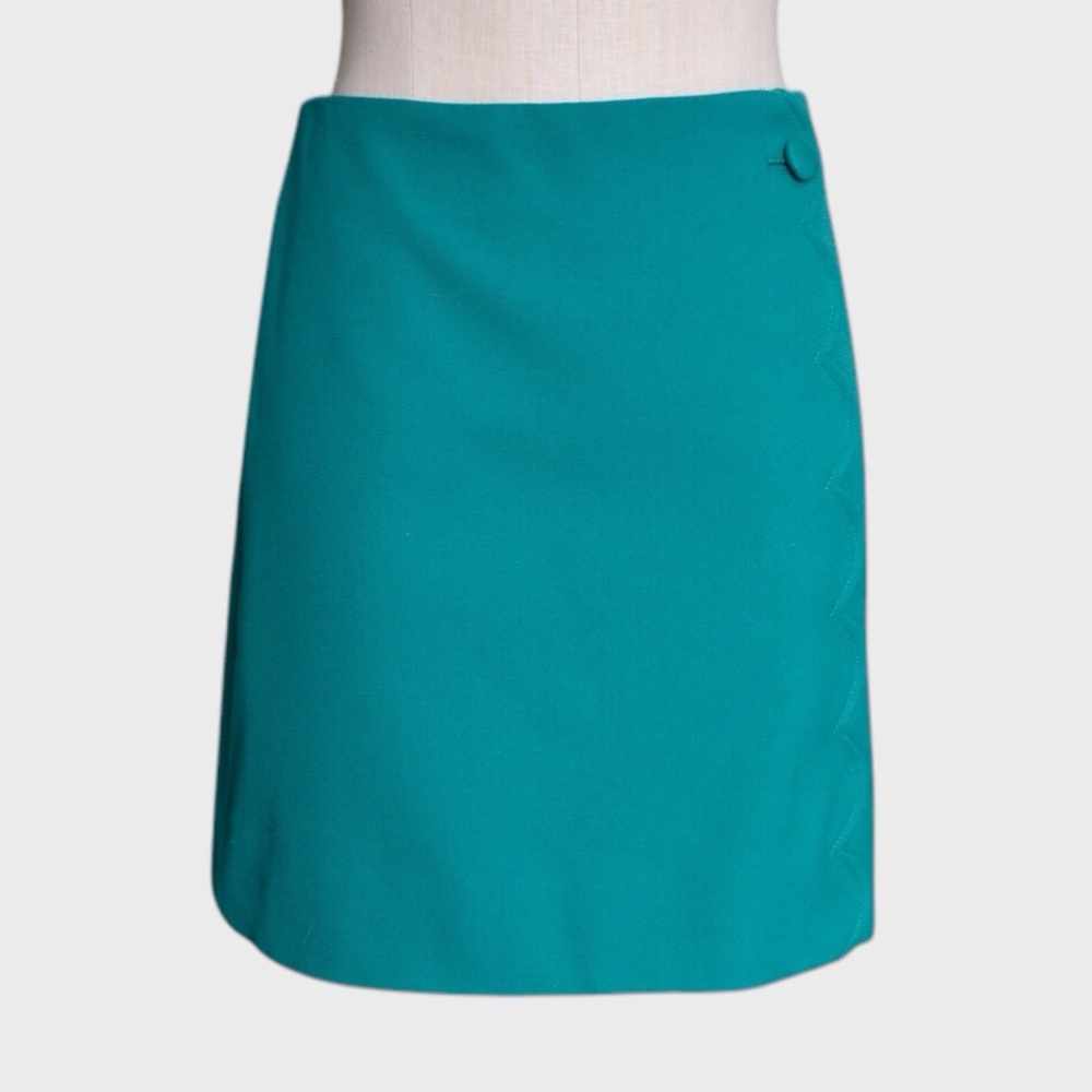 J Crew Scalloped‎ A-Line Mini Skirt